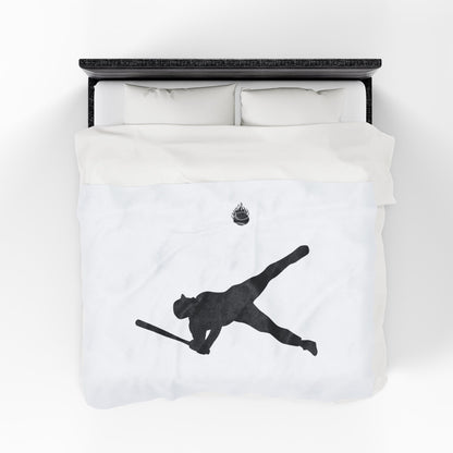 Baseball Player Plush Blanket | Soft Sports Throw, Cozy Gift for Athletes, Home Decor, Game Day Blanket, Perfect for Birthdays