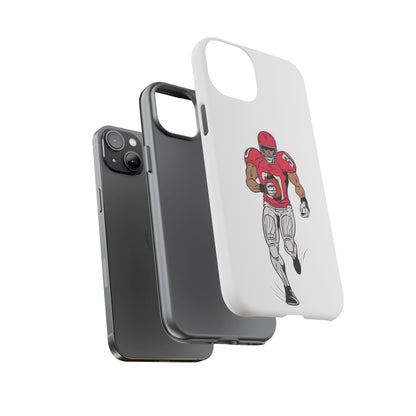Football Player Tough Case, Sports Phone Cover, Athlete Gift, Tough Phone Case, Fall Sports, Football Lover's Accessory