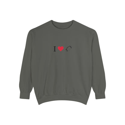 Unisex Sweatshirt, I love Football, Cozy, Perfect for Everyday Wear, Gift Idea for Friends, Couples, and Special Occasions