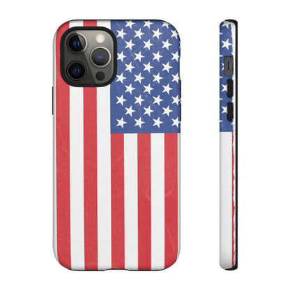 Patriotic Phone Case - Tough Cases for Veterans, USA Lovers, Independence Day, Memorial Day, Flag Design