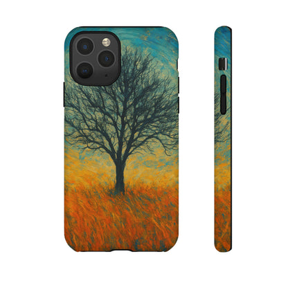 Artistic Phone Case with Tree Design, Nature Lover Gift, Unique Phone Cover, Holiday Present, Eco-friendly Tech Accessories