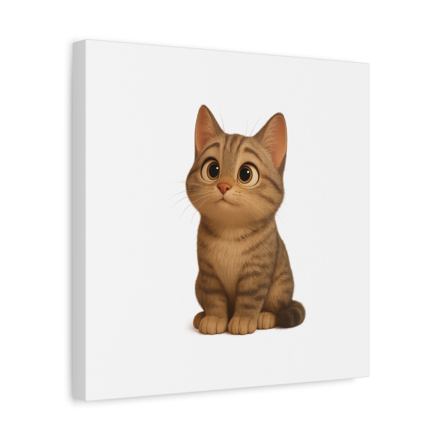 Adorable Cat Canvas Art, Cute Cat Wall Decor, Pet Lover Gift, Nursery Wall Art, Animal Print, Modern Home Decor
