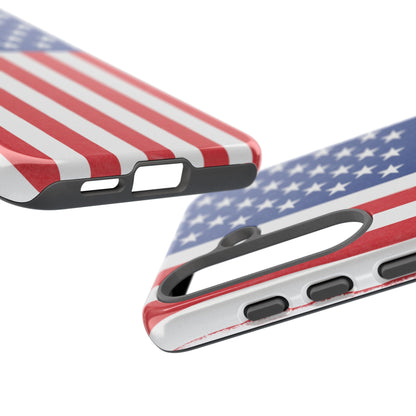 Patriotic Phone Case - Tough Cases for Veterans, USA Lovers, Independence Day, Memorial Day, Flag Design