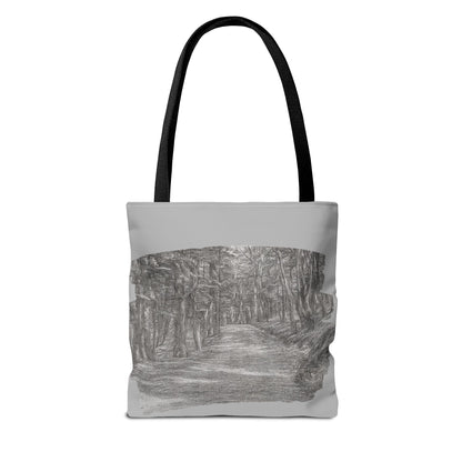 Scenic Path Tote Bag, Reversible Tote, Eco-Friendly Shopper, Outdoor Adventure Bag, Gift for Nature Lovers, Stylish Carryall