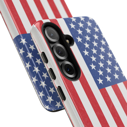 Patriotic Phone Case - Tough Cases for Veterans, USA Lovers, Independence Day, Memorial Day, Flag Design