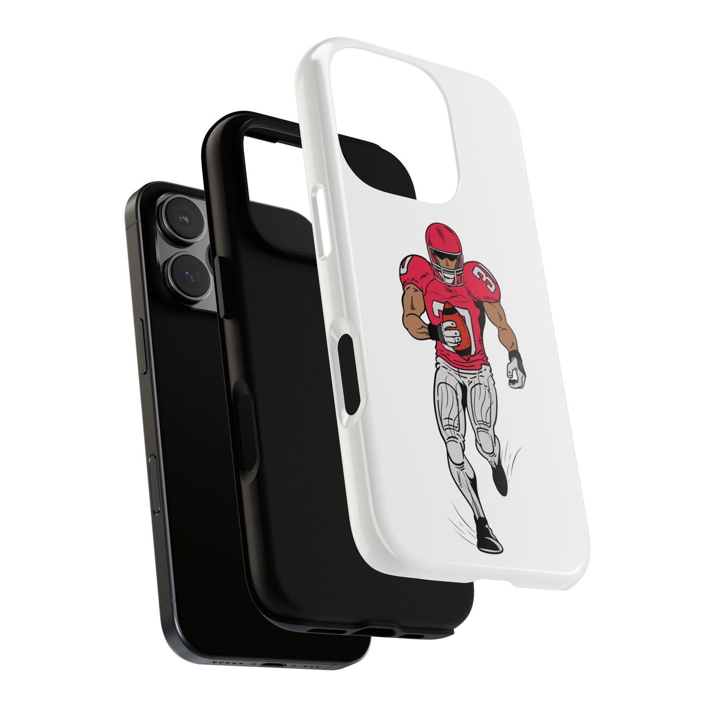 Football Player Tough Case, Sports Phone Cover, Athlete Gift, Tough Phone Case, Fall Sports, Football Lover's Accessory