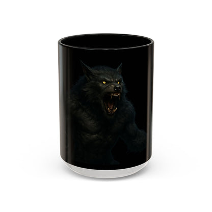 Howling Werewolf Coffee Mug - Perfect Gift for Horror Lovers, Wolf Enthusiasts, Halloween Decor, Unique Drinkware, Gothic Homeware