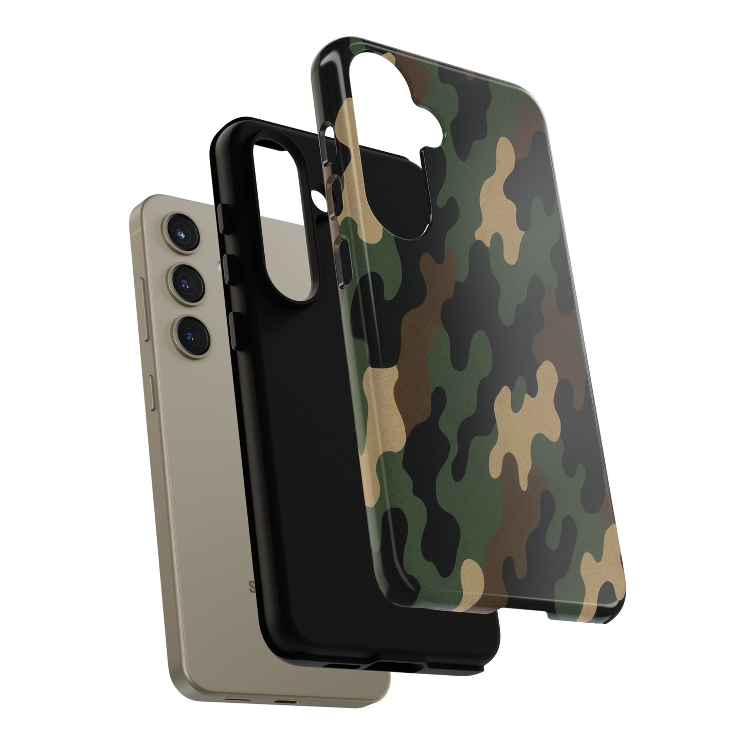 Camouflage Phone Case, Tough Cases, Military Style, Unique Phone Accessories, Gift for Him, Durable Phone Cover
