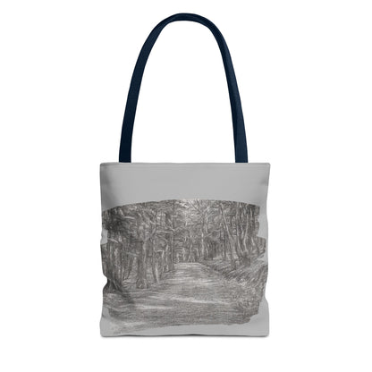Scenic Path Tote Bag, Reversible Tote, Eco-Friendly Shopper, Outdoor Adventure Bag, Gift for Nature Lovers, Stylish Carryall