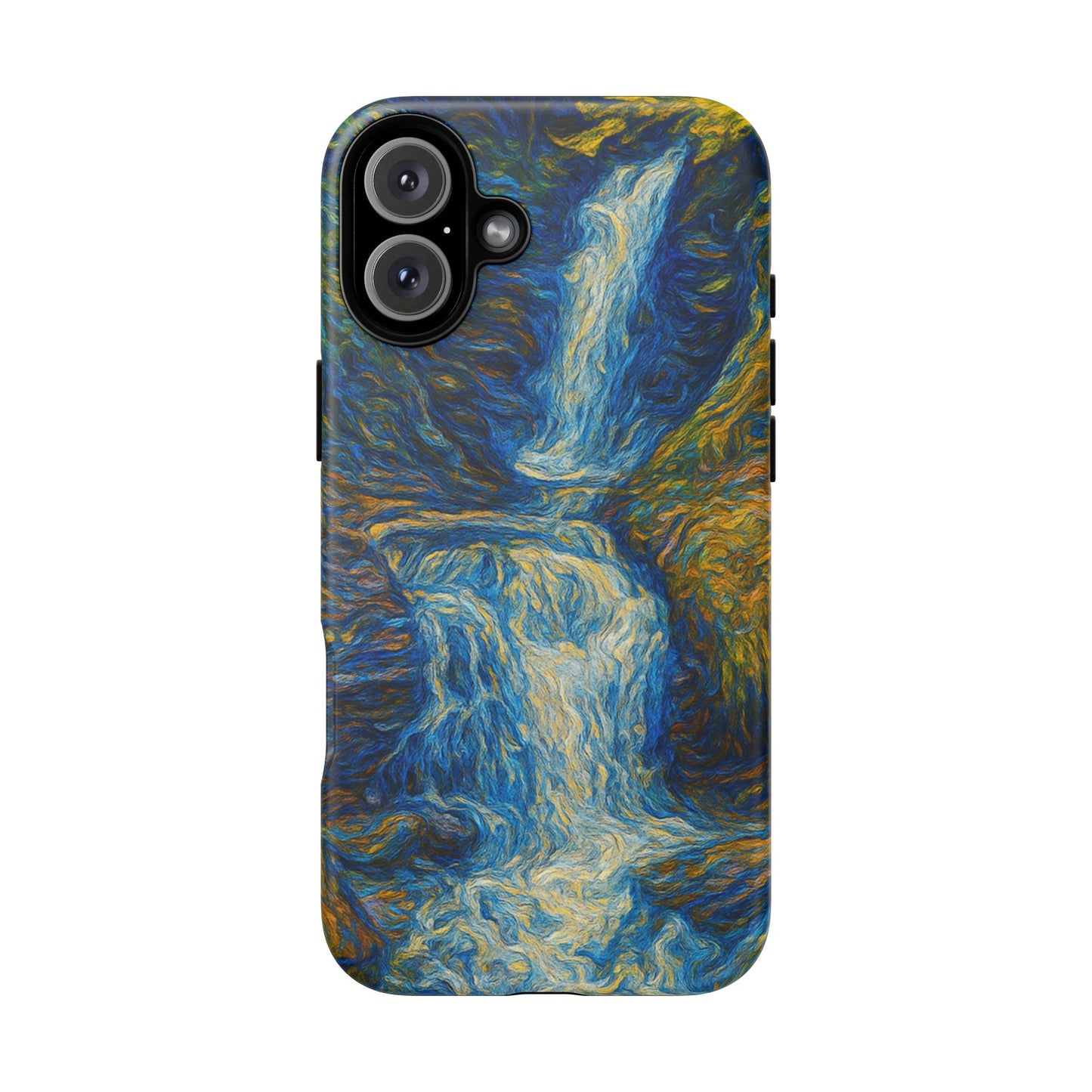 Artistic Phone Case - Waterfall Design, Unique Gift, Phone Accessory, Nature Lover, Original Artwork