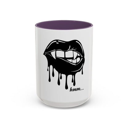 Vampire Lip Accent Coffee Mug - 11oz & 15oz - Unique Halloween Gift