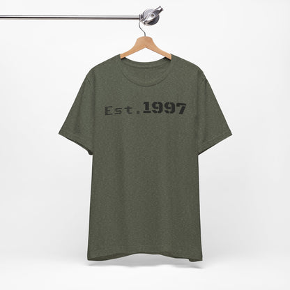 Vintage Est. 1997 Unisex Tee, Gift for Birthdays, Celebrations, Casual Wear, Retro Fashion, Cool Graphic T-Shirt