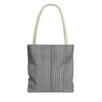 Stylish Gray Striped Tote Bag for Everyday Use
