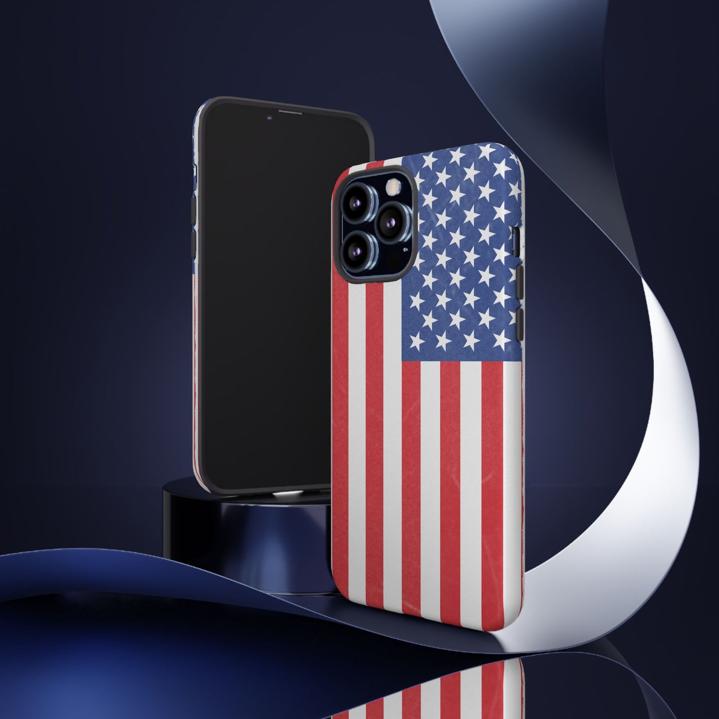 Patriotic Phone Case - Tough Cases for Veterans, USA Lovers, Independence Day, Memorial Day, Flag Design