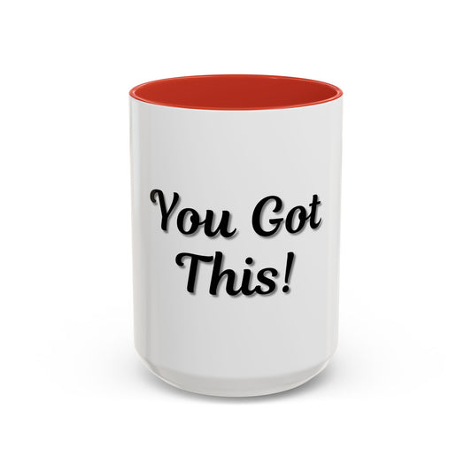Inspirational Accent Coffee Mug - "You Got This!" - Perfect for Motivation & Gifts - product image