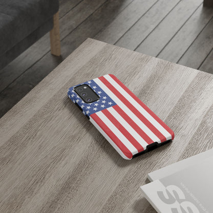 American Flag Phone Case - Patriotic Cell Cover, Tough Cases, USA Pride, Independence Day Gift, Veteran's Day, Phone Protection
