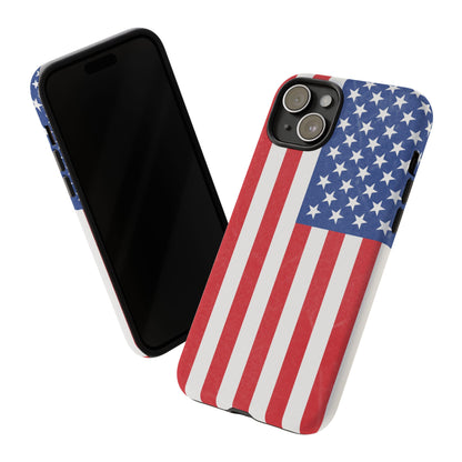 Patriotic Phone Case - Tough Cases for Veterans, USA Lovers, Independence Day, Memorial Day, Flag Design