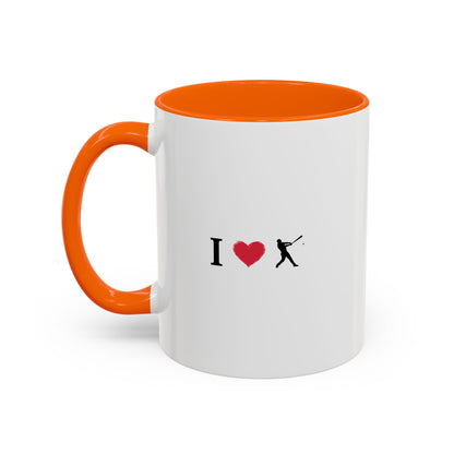Baseball Love Accent Coffee Mug – Perfect Gift for Sports Fans, Home or Office Use, Great for Birthdays, Anniversaries, and Holidays