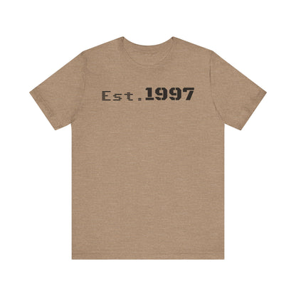 Vintage Est. 1997 Unisex Tee, Gift for Birthdays, Celebrations, Casual Wear, Retro Fashion, Cool Graphic T-Shirt
