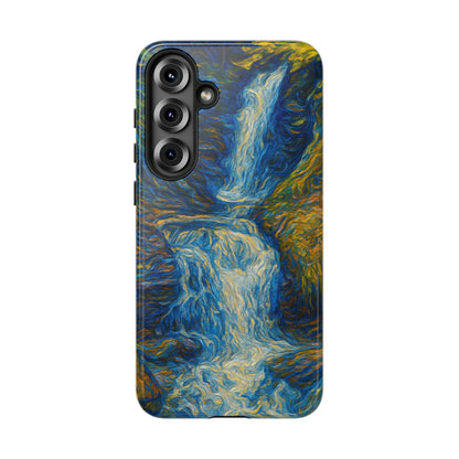 Artistic Phone Case - Waterfall Design, Unique Gift, Phone Accessory, Nature Lover, Original Artwork