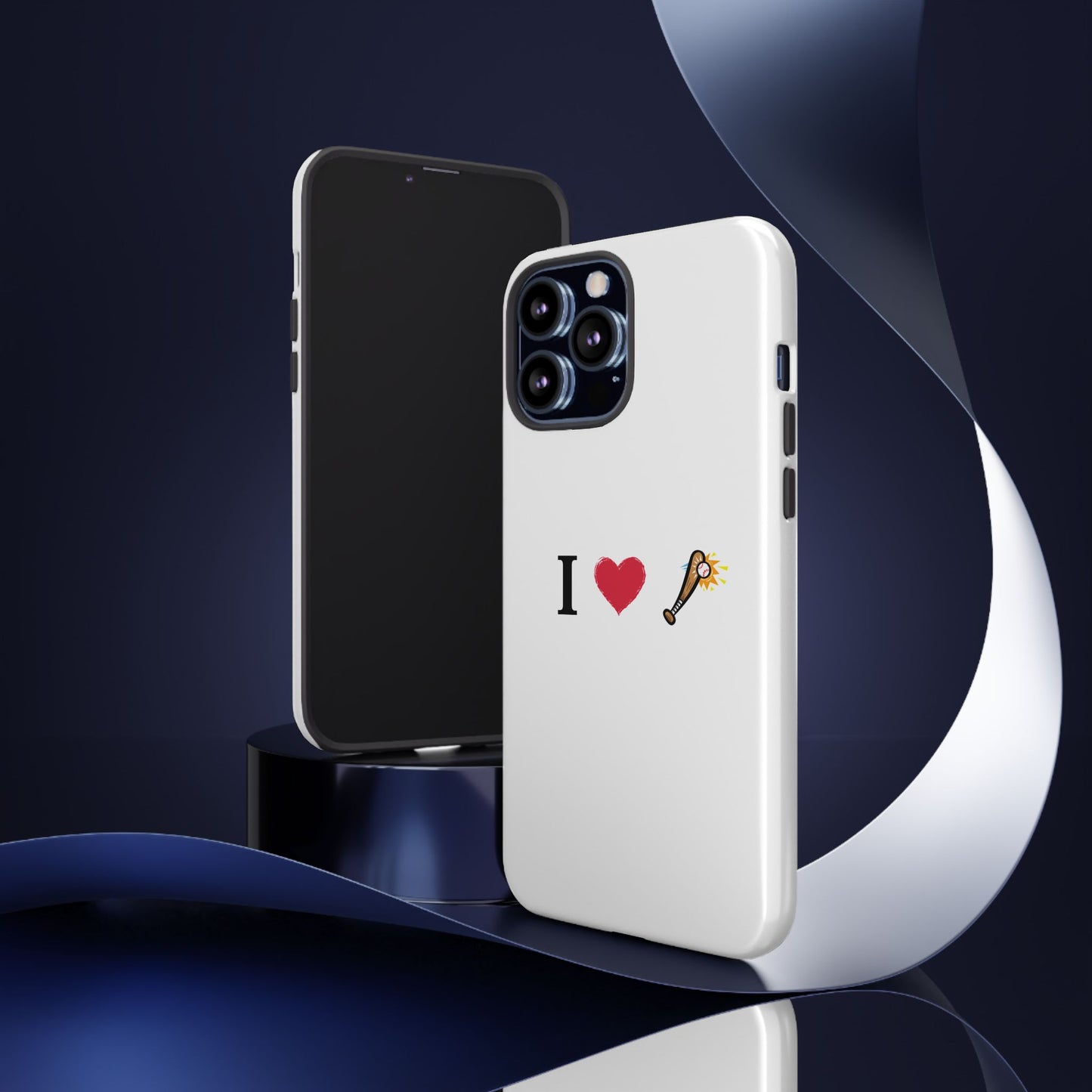 I Love Baseball Vibe Phone Case - Tough Cases for Sports Lovers, Gifts for Athletes, Fun Accessories, iPhone and Android Compatible