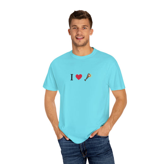 I Love Baseball  Unisex Tee, Gift for Couples, Cute Matching T-Shirts, Casual Everyday Wear, Anniversary Present, Love Shirt - product image