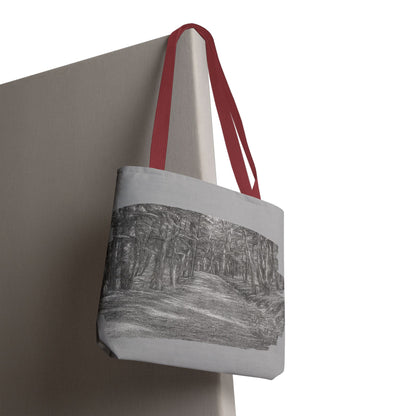 Scenic Path Tote Bag, Reversible Tote, Eco-Friendly Shopper, Outdoor Adventure Bag, Gift for Nature Lovers, Stylish Carryall