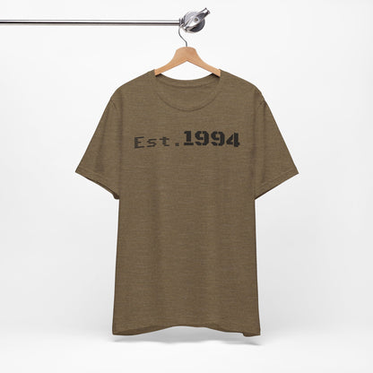 Est. 1994 Unisex Tee, Vintage Birthday Shirt, Nostalgic 90s Apparel, Perfect Gift for 30th Birthday, Casual Daily Wear