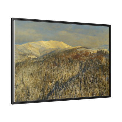 Framed Mountain Canvas Art, Perfect for Home Decor, Nature Wall Art, Gift for Nature Lovers, Cozy Atmosphere