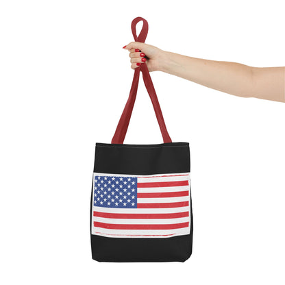 Patriotic Tote Bag, American Flag Carryall, Beach Bag, Reusable Shopping Tote, Independence Day Gift