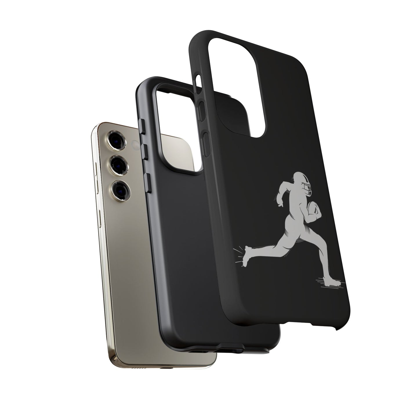 Football Player Phone Case, Tough Cases, Sports Phone Cover, Gift for Athletes, iPhone & Samsung Accessories, Running Player Design