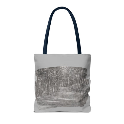 Scenic Path Tote Bag, Reversible Tote, Eco-Friendly Shopper, Outdoor Adventure Bag, Gift for Nature Lovers, Stylish Carryall