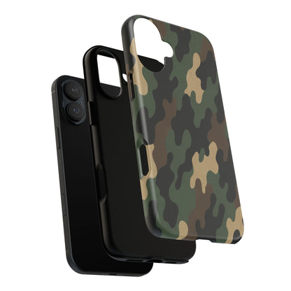 Camouflage Phone Case, Tough Cases, Military Style, Unique Phone Accessories, Gift for Him, Durable Phone Cover