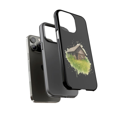 Rustic Farmhouse Phone Case, Cute Cottage Design, Tough Cases for Nature Lovers, Eco-Friendly Gift, Customizable Tech Accessories