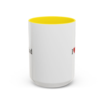 I Love Dad Accent Coffee Mug - Perfect Gift for Father's Day & Birthdays