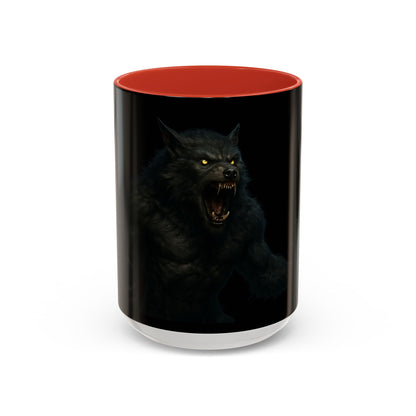 Howling Werewolf Coffee Mug - Perfect Gift for Horror Lovers, Wolf Enthusiasts, Halloween Decor, Unique Drinkware, Gothic Homeware