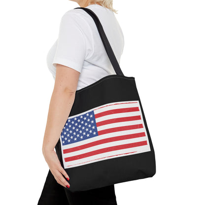 Patriotic Tote Bag, American Flag Carryall, Beach Bag, Reusable Shopping Tote, Independence Day Gift