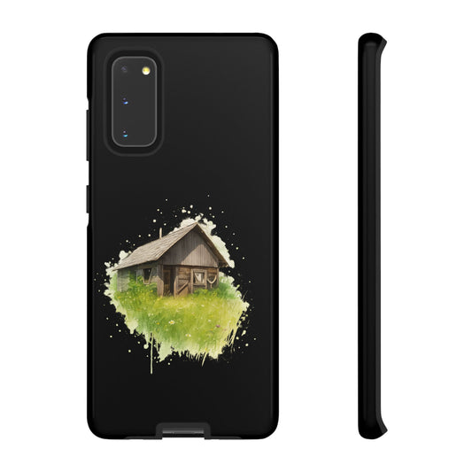 Rustic Farmhouse Phone Case, Cute Cottage Design, Tough Cases for Nature Lovers, Eco-Friendly Gift, Customizable Tech Accessories