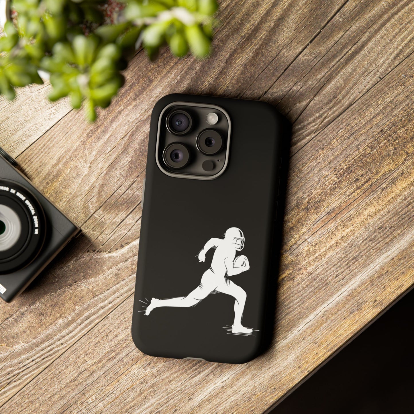 Football Player Phone Case, Tough Cases, Sports Phone Cover, Gift for Athletes, iPhone & Samsung Accessories, Running Player Design