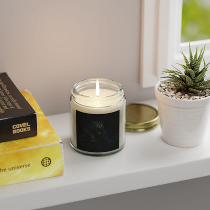 Mystical Creature Scented Candle, Hand-Poured Coconut Apricot Wax, Home Decor, Unique Gift, Halloween, Relaxation, Aromatherapy