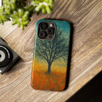 Artistic Phone Case with Tree Design, Nature Lover Gift, Unique Phone Cover, Holiday Present, Eco-friendly Tech Accessories