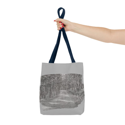Scenic Path Tote Bag, Reversible Tote, Eco-Friendly Shopper, Outdoor Adventure Bag, Gift for Nature Lovers, Stylish Carryall