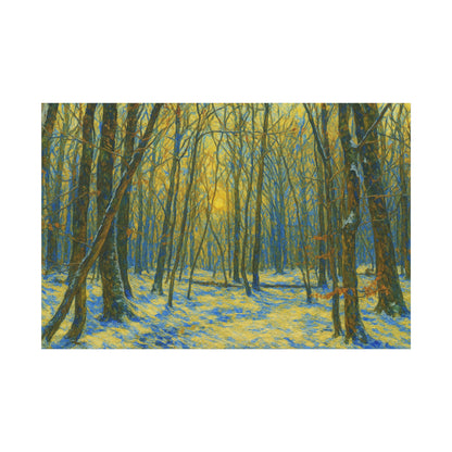 Forest Sunrise Canvas Print, Wall Art, Nature Photography, Home Decor, Gift for Nature Lovers, Landscape Artwork