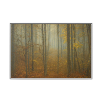 Framed Matte Canvas Art | Serenity in the Forest | Nature Wall Decor, Home Gallery, Cozy Living Room, Gift for Nature Lovers