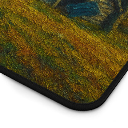 Rustic Landscape Desk Mat, Office Decor, Mouse Pad, Nature Inspired, Gift for Coworkers, Home Office Accessories