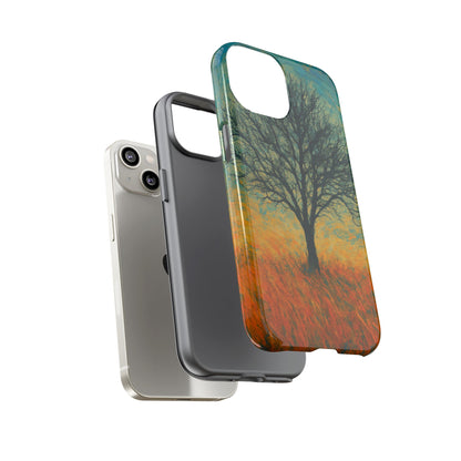 Artistic Phone Case with Tree Design, Nature Lover Gift, Unique Phone Cover, Holiday Present, Eco-friendly Tech Accessories