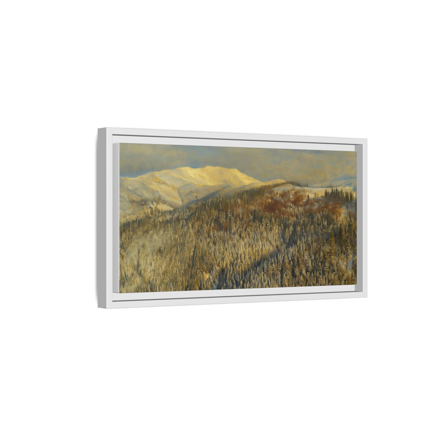 Framed Mountain Canvas Art, Perfect for Home Decor, Nature Wall Art, Gift for Nature Lovers, Cozy Atmosphere