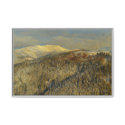 Framed Mountain Canvas Art, Perfect for Home Decor, Nature Wall Art, Gift for Nature Lovers, Cozy Atmosphere