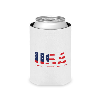 USA Flag Can Cooler - Perfect for BBQs, Independence Day, Tailgating, Memorial Day, Housewarming