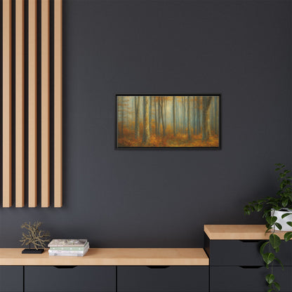Autumn Forest Canvas Art, Framed Wall Decor, Rustic Home Decor, Nature Artwork, Gift for Nature Lovers